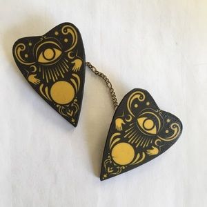 Ouija - planchette clips — sweater clips